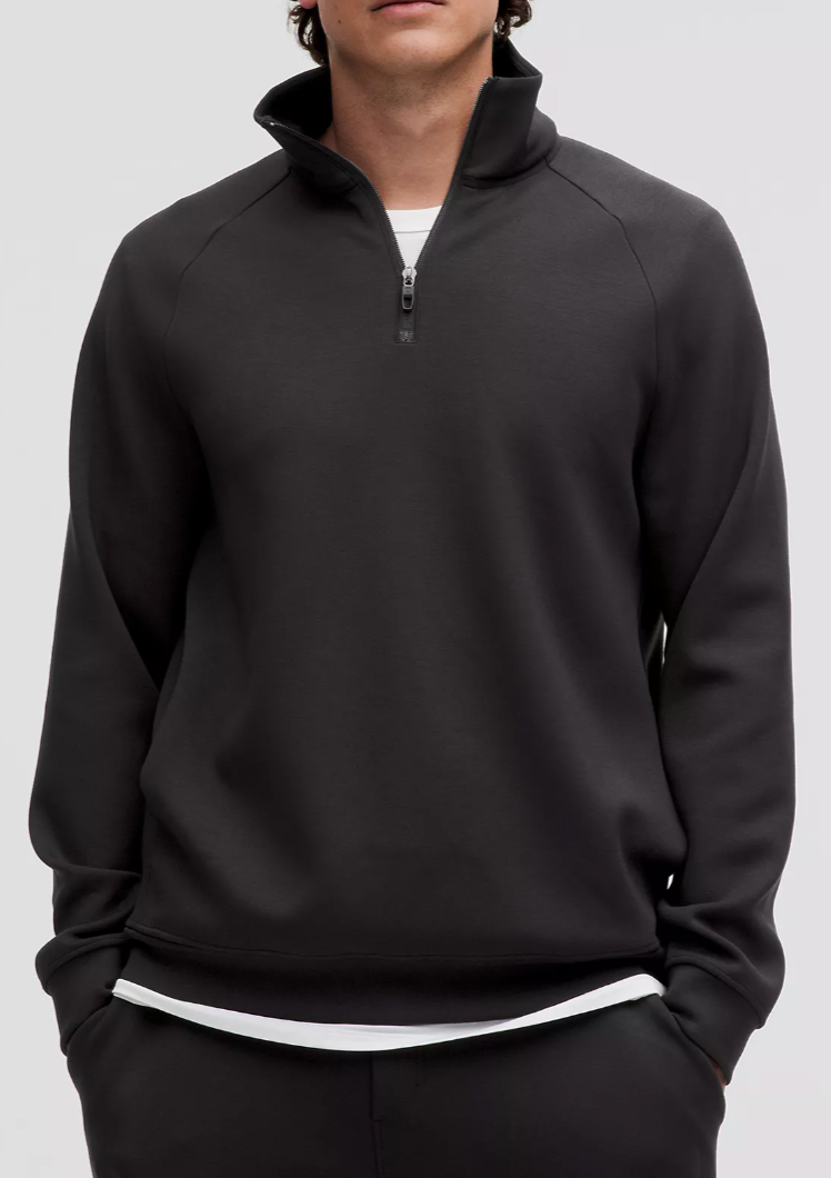Unisex Black Quarter Zip